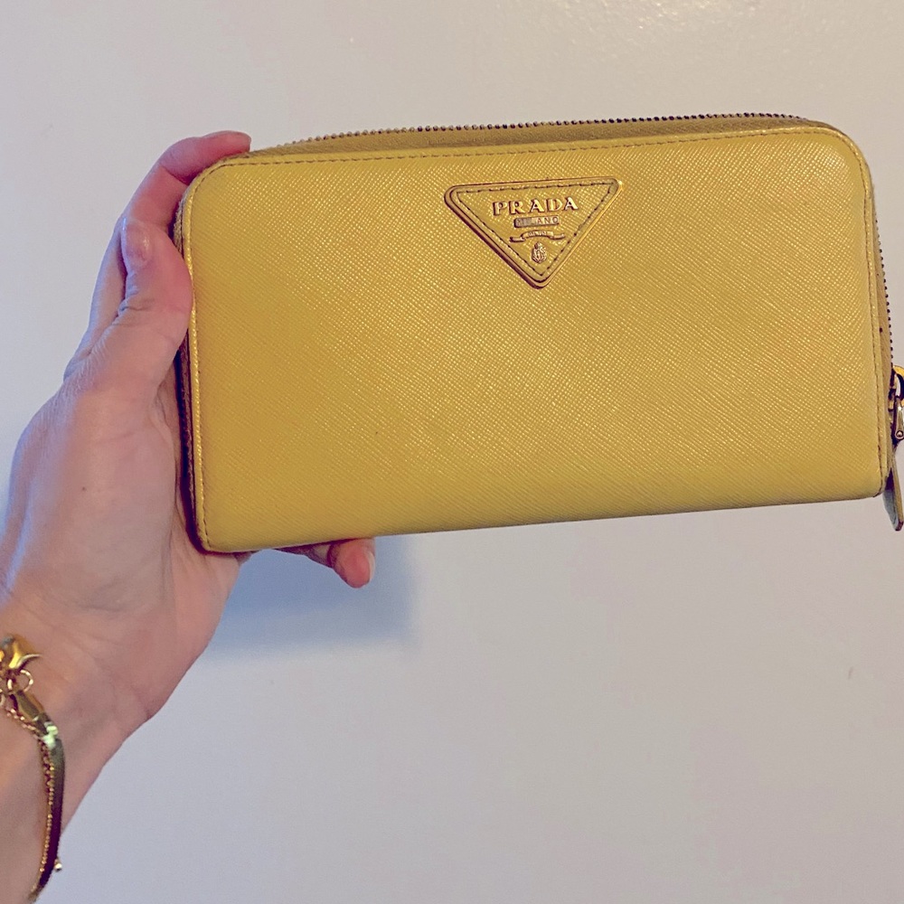 Prada zip-around wallet